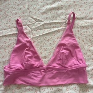 Pink Triangle Bikini Top